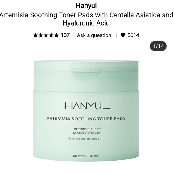 Hanyul Artemisia Toner Pads - Picture 7 of 11
